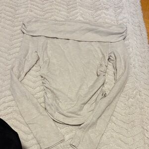 SHEIN Off-Shoulder Cream Top